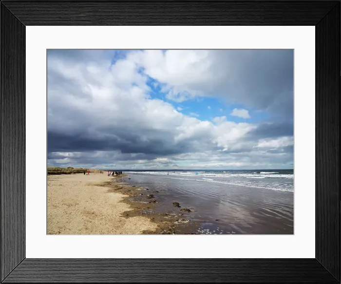 Framed Print : Walkers on the West Sands at St. Andrews, Fife, Scotland, United Kingdom, Europe Framed Print : Walkers on the West Sands at St. Andrews, Fife, Scotland, United Kingdom, Europe