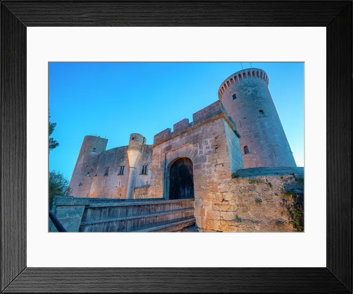 Framed Print : View of Castell de Bellver at dusk, Palma, Majorca, Balearic Islands, Spain, Mediterranean, Europe Framed Print : View of Castell de Bellver at dusk, Palma, Majorca, Balearic Islands, Spain, Mediterranean, Europe
