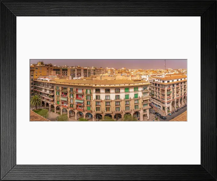 Framed Print : View of street and rooftops from elevated position, Palma de Mallorca, Majorca, Balearic Islands, Spain, Mediterranean, Europe Framed Print : View of street and rooftops from elevated position, Palma de Mallorca, Majorca, Balearic Islands, Spain, Mediterranean, Europe
