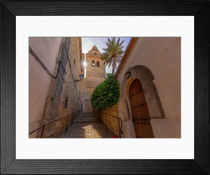 Framed Print : View of Sant Bartomeu church, Montuiri, Majorca, Balearic Islands, Spain, Mediterranean, Europe Framed Print : View of Sant Bartomeu church, Montuiri, Majorca, Balearic Islands, Spain, Mediterranean, Europe