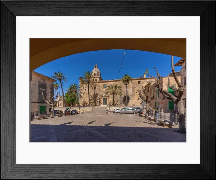 Framed Print : View of Sant Bartomeu church, Montuiri, Majorca, Balearic Islands, Spain, Mediterranean, Europe Framed Print : View of Sant Bartomeu church, Montuiri, Majorca, Balearic Islands, Spain, Mediterranean, Europe