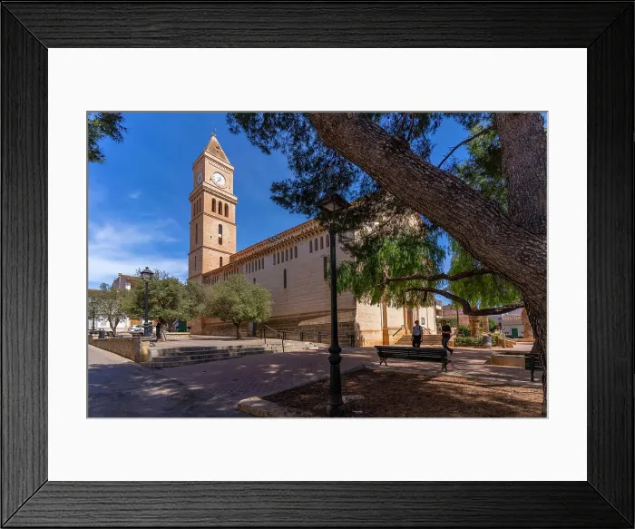 Framed Print : View of Mare de Deu del Carme de Portocristo church, Porto Cristo, Majorca, Balearic Islands, Spain, Europe Framed Print : View of Mare de Deu del Carme de Portocristo church, Porto Cristo, Majorca, Balearic Islands, Spain, Europe