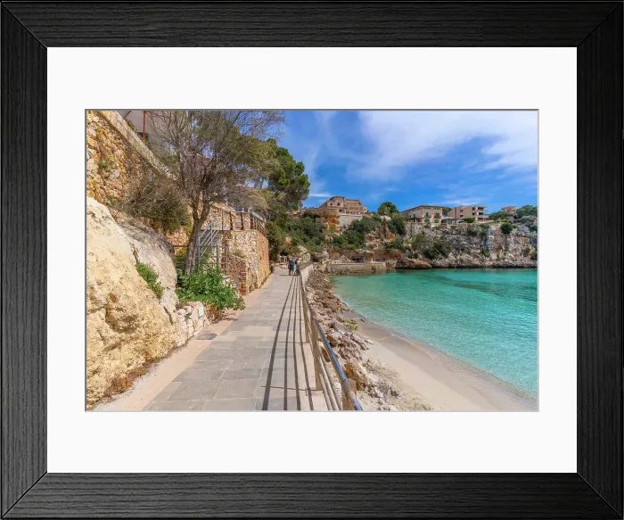 Framed Print : View of Platja de Portocristo beach, Porto Cristo, Majorca, Balearic Islands, Spain, Mediterranean, Europe Framed Print : View of Platja de Portocristo beach, Porto Cristo, Majorca, Balearic Islands, Spain, Mediterranean, Europe