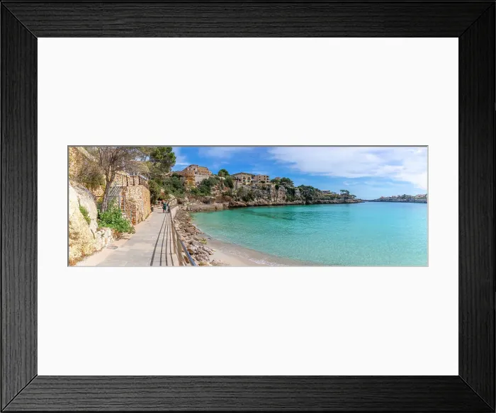Framed Print : View of Platja de Portocristo beach, Porto Cristo, Majorca, Balearic Islands, Spain, Mediterranean, Europe Framed Print : View of Platja de Portocristo beach, Porto Cristo, Majorca, Balearic Islands, Spain, Mediterranean, Europe