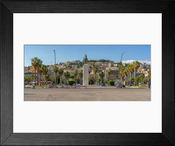 Framed Print : View of Armando Diaz statue in Rotonda Diaz, Naples, Campania, Italy, Europe Framed Print : View of Armando Diaz statue in Rotonda Diaz, Naples, Campania, Italy, Europe