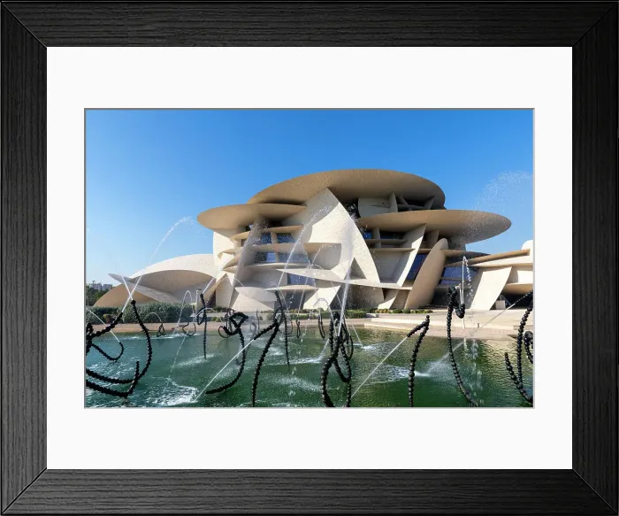 Framed Print : National Museum of Qatar, Doha, Qatar, Middle East Framed Print : National Museum of Qatar, Doha, Qatar, Middle East