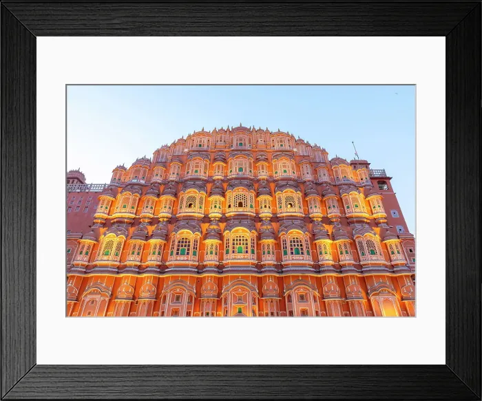Framed Print : Hawa Mahal (Palace of the Winds) at dusk, Jaipur, Rajasthan, India, South Asia, Asia Framed Print : Hawa Mahal (Palace of the Winds) at dusk, Jaipur, Rajasthan, India, South Asia, Asia