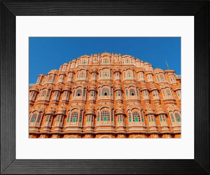 Framed Print : The Facade of the Hawa Mahal (Palace of the Winds), Jaipur, Rajasthan, India, South Asia, Asia
