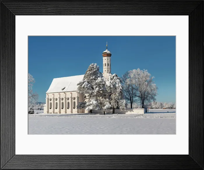 Framed Print : Pilgrimage Church of St. Coloman near Schwangau, Swabia, Bavarian Alps, Bavaria, Germany, Europe Framed Print : Pilgrimage Church of St. Coloman near Schwangau, Swabia, Bavarian Alps, Bavaria, Germany, Europe
