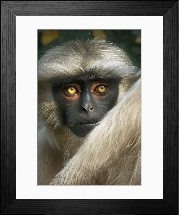 Framed Print : AI generated image of an Imaginary monkey with human face and eyes Framed Print : AI generated image of an Imaginary monkey with human face and eyes