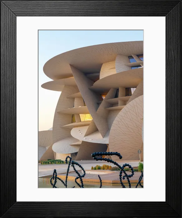 Framed Print : National Museum of Qatar, Doha, Qatar, Middle East Framed Print : National Museum of Qatar, Doha, Qatar, Middle East