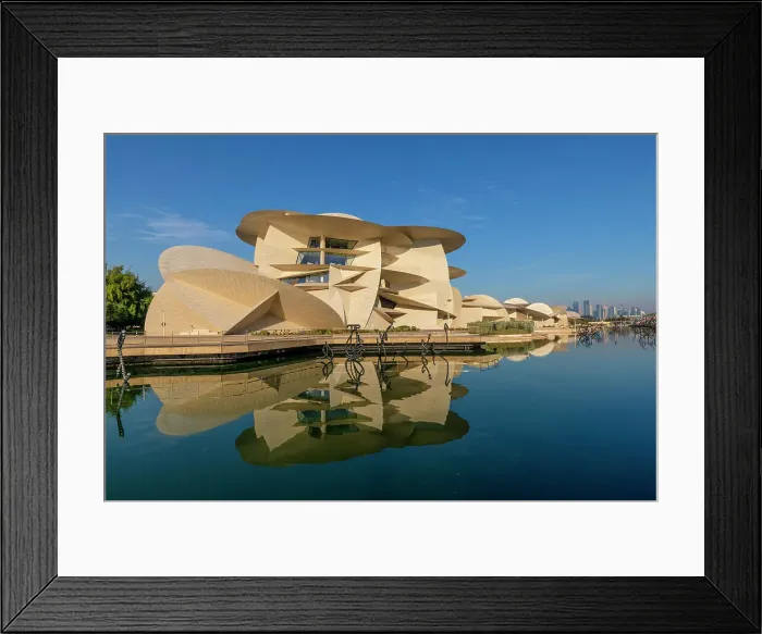 Framed Print : National Museum of Qatar, Doha, Qatar, Middle East Framed Print : National Museum of Qatar, Doha, Qatar, Middle East