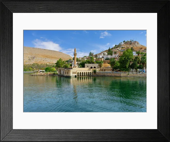 Framed Print : Partly submerged mosque of Eski Halfeti due to the construction of the Birecik Dam on the Euphrates River, Old Halfeti, Turkey, Asia Minor, Asia Framed Print : Partly submerged mosque of Eski Halfeti due to the construction of the Birecik Dam on the Euphrates River, Old Halfeti, Turkey, Asia Minor, Asia