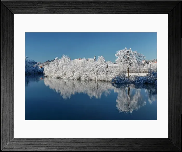 Framed Print : View over Lech River with St. Mang Monastery and High Castle, Fussen, Swabia, Bavarian Alps, Bavaria, Germany, Europe Framed Print : View over Lech River with St. Mang Monastery and High Castle, Fussen, Swabia, Bavarian Alps, Bavaria, Germany, Europe