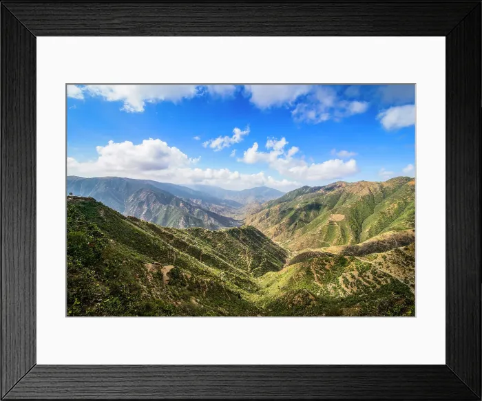 Framed Print : Mountain scenery along the road from Massawa to Asmara, Eritrea, Africa Framed Print : Mountain scenery along the road from Massawa to Asmara, Eritrea, Africa