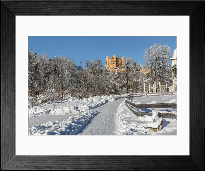 Framed Print : Hohenschwangau Castle, Schwangau, Fussen, Swabia, Bavarian Alps, Bavaria, Germany, Europe Framed Print : Hohenschwangau Castle, Schwangau, Fussen, Swabia, Bavarian Alps, Bavaria, Germany, Europe