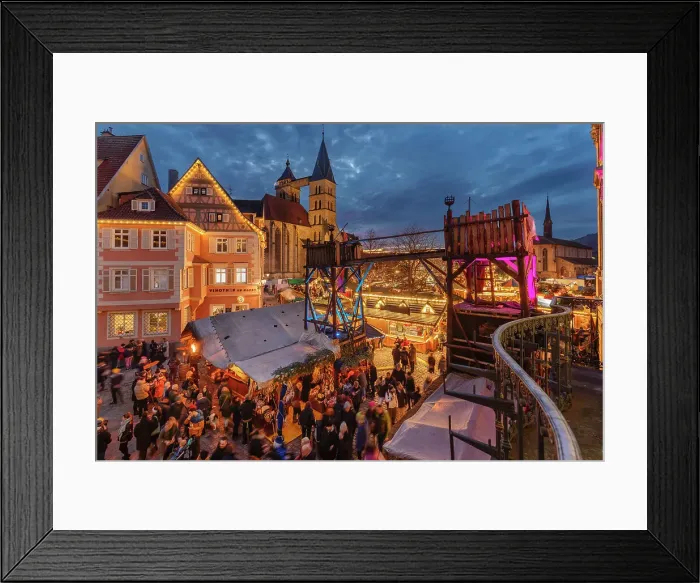 Framed Print : Christmas market and medieval market at the market square, Esslingen, Baden-Wurttemberg, Germany, Europe Framed Print : Christmas market and medieval market at the market square, Esslingen, Baden-Wurttemberg, Germany, Europe