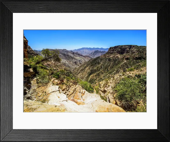 Framed Print : Huge canyon at the Pre-Aksumite settlement of Qohaito (Koloe), Eritrea, Africa Framed Print : Huge canyon at the Pre-Aksumite settlement of Qohaito (Koloe), Eritrea, Africa
