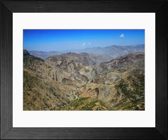 Framed Print : View over a huge canyon from the Pre-Aksumite settlement of Qohaito (Koloe), Eritrea, Africa Framed Print : View over a huge canyon from the Pre-Aksumite settlement of Qohaito (Koloe), Eritrea, Africa