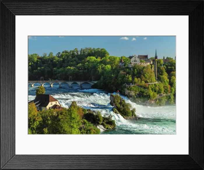 Framed Print : Rhine Falls near Schaffhausen with Schloss Laufen, Neuhausen bei Schaffhausen, Schaffhausen Canton, Switzerland, Europe Framed Print : Rhine Falls near Schaffhausen with Schloss Laufen, Neuhausen bei Schaffhausen, Schaffhausen Canton, Switzerland, Europe