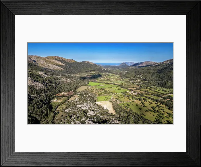Framed Print : Aerial of the beautiful valley behind Pollenca, Mallorca, Balearic islands, Spain, Mediterranean, Europe Framed Print : Aerial of the beautiful valley behind Pollenca, Mallorca, Balearic islands, Spain, Mediterranean, Europe