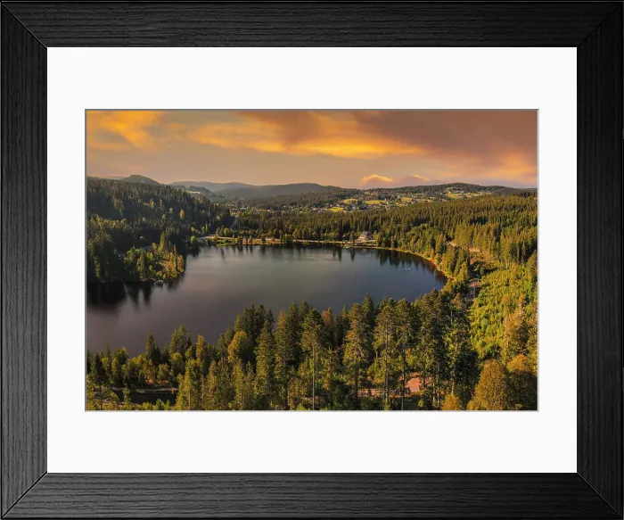 Framed Print : Aerial of the Windgfallweiher reservoir, Schwarzwald (Black Forest), Baden-Wurttemberg, Germany, Europe Framed Print : Aerial of the Windgfallweiher reservoir, Schwarzwald (Black Forest), Baden-Wurttemberg, Germany, Europe