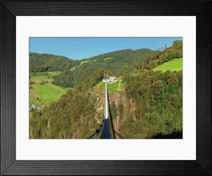 Framed Print : Blackforestline suspension bridge, Todtnau, Schwarzwald (Black Forest), Baden-Wurttemberg, Germany, Europe Framed Print : Blackforestline suspension bridge, Todtnau, Schwarzwald (Black Forest), Baden-Wurttemberg, Germany, Europe