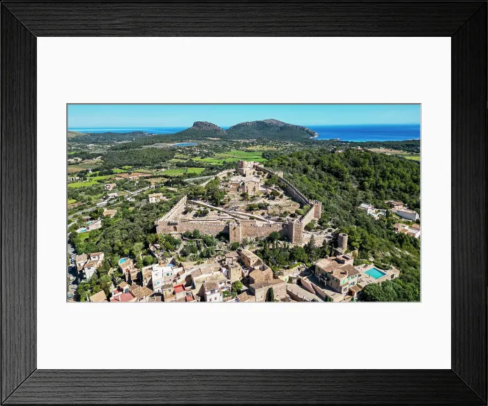 Framed Print : Aerial of the Castell de Capdepera, Mallorca, Balearic islands, Spain, Mediterranean, Europe Framed Print : Aerial of the Castell de Capdepera, Mallorca, Balearic islands, Spain, Mediterranean, Europe