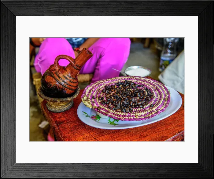 Framed Print : Fresh roasted coffee beans, Keren, Eritrea, Africa Framed Print : Fresh roasted coffee beans, Keren, Eritrea, Africa