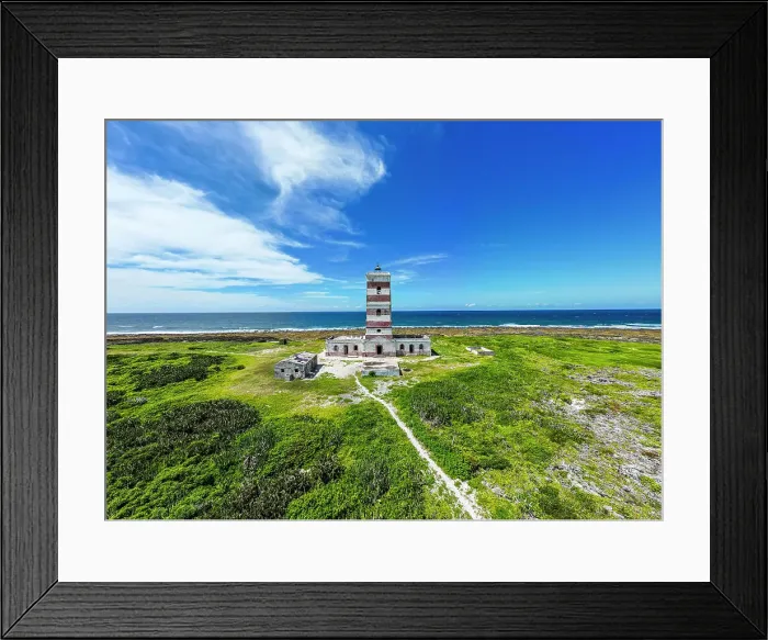 Framed Print : Colonial lighthouse on Goa island near the Island of Mozambique, Mozambique, Africa