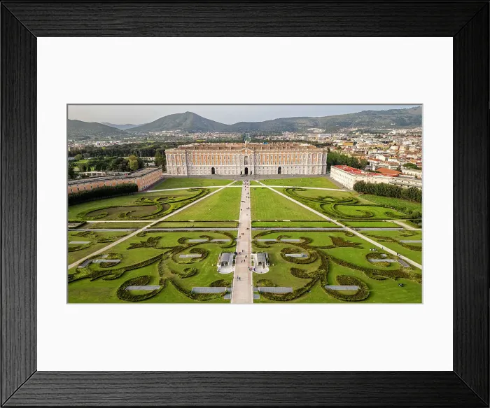 Framed Print : Aerial of the Reggia di Caserta (Royal Palace of Caserta), UNESCO World Heritage Site, Campania, Italy, Europe Framed Print : Aerial of the Reggia di Caserta (Royal Palace of Caserta), UNESCO World Heritage Site, Campania, Italy, Europe