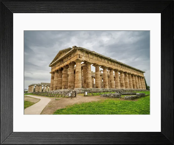 Framed Print : The Greek temples of Paestum, UNESCO World Heritage Site, Campania, Italy, Europe Framed Print : The Greek temples of Paestum, UNESCO World Heritage Site, Campania, Italy, Europe