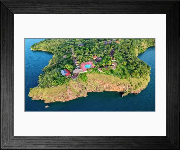 Framed Print : Aerial of a luxury hotel in Kigoma, Lake Tanganyika, Tanzania, East Africa, Africa Framed Print : Aerial of a luxury hotel in Kigoma, Lake Tanganyika, Tanzania, East Africa, Africa