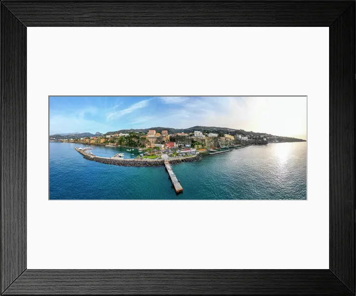 Framed Print : Aerial of Sorrento, Bay of Naples, Campania, Italy, Europe Framed Print : Aerial of Sorrento, Bay of Naples, Campania, Italy, Europe