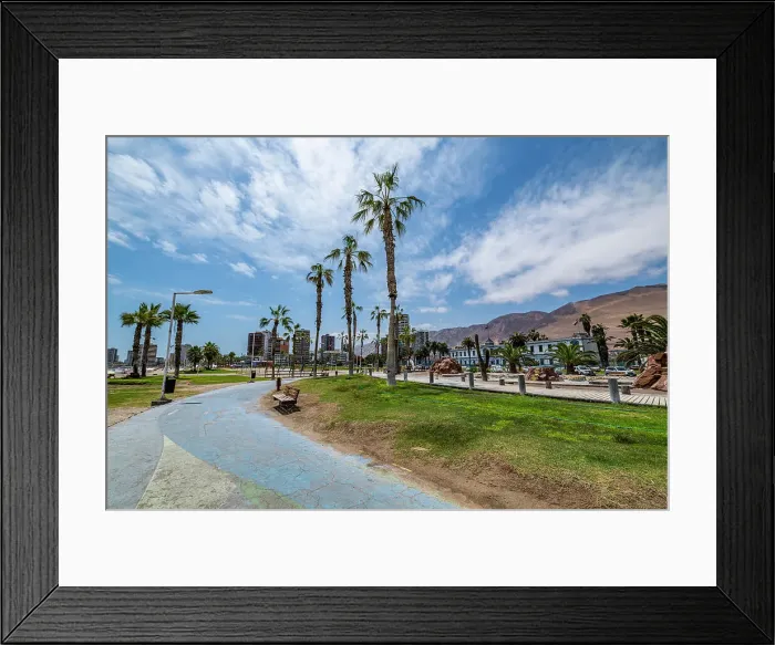Framed Print : Beachfront of Iquique, Atacama desert, Chile, South America