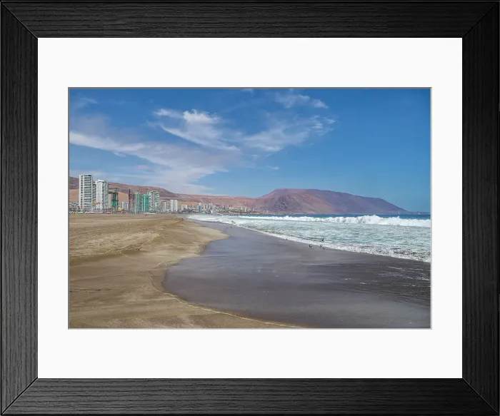 Framed Print : Beachfront of Iquique, Atacama desert, Chile, South America