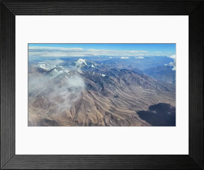 Framed Print : Aerial of the Andes mountains, Chile, South America Framed Print : Aerial of the Andes mountains, Chile, South America