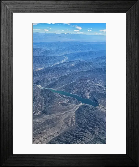 Framed Print : Aerial of the Andes mountains, Chile, South America Framed Print : Aerial of the Andes mountains, Chile, South America