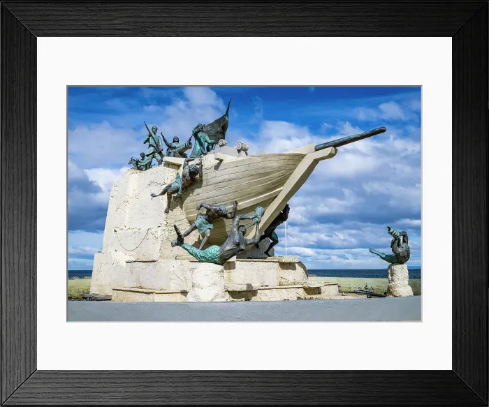 Framed Print : Monumento A Tripulantes Goleta Ancud, Shoreline of Punta Arenas, Patagonia, Chile, South America Framed Print : Monumento A Tripulantes Goleta Ancud, Shoreline of Punta Arenas, Patagonia, Chile, South America