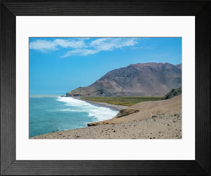 Framed Print : Coastline and recovery place of the Chinchorro Mummies, UNESCO World Heritage Site, Camarones Valley, northern Atacama desert, Chile, South America Framed Print : Coastline and recovery place of the Chinchorro Mummies, UNESCO World Heritage Site, Camarones Valley, northern Atacama desert, Chile, South America
