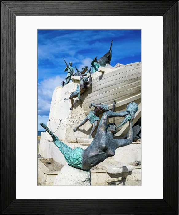 Framed Print : Monumento A Tripulantes Goleta Ancud, Shoreline of Punta Arenas, Patagonia, Chile, South America Framed Print : Monumento A Tripulantes Goleta Ancud, Shoreline of Punta Arenas, Patagonia, Chile, South America