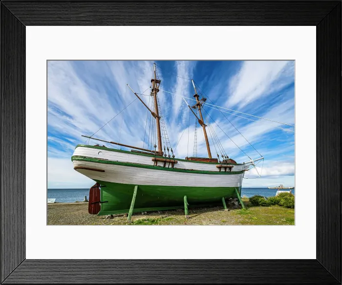 Framed Print : Nao Victoria Museo, Shoreline of Punta Arenas, Patagonia, Chile, South America Framed Print : Nao Victoria Museo, Shoreline of Punta Arenas, Patagonia, Chile, South America
