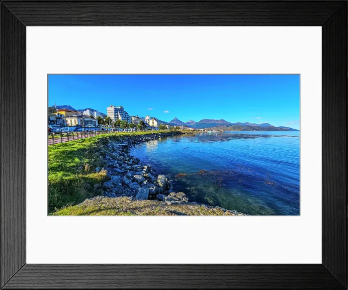 Framed Print : Seashore, Ushuaia, Argentina, South America Framed Print : Seashore, Ushuaia, Argentina, South America