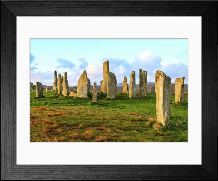 Framed Print : Sunrise over Callanish (Calanais) Standing Stones, the Neolithic monument in Callanish, Isle of Lewis, Outer Hebrides, Scotland, United Kingdom, Europe Framed Print : Sunrise over Callanish (Calanais) Standing Stones, the Neolithic monument in Callanish, Isle of Lewis, Outer Hebrides, Scotland, United Kingdom, Europe