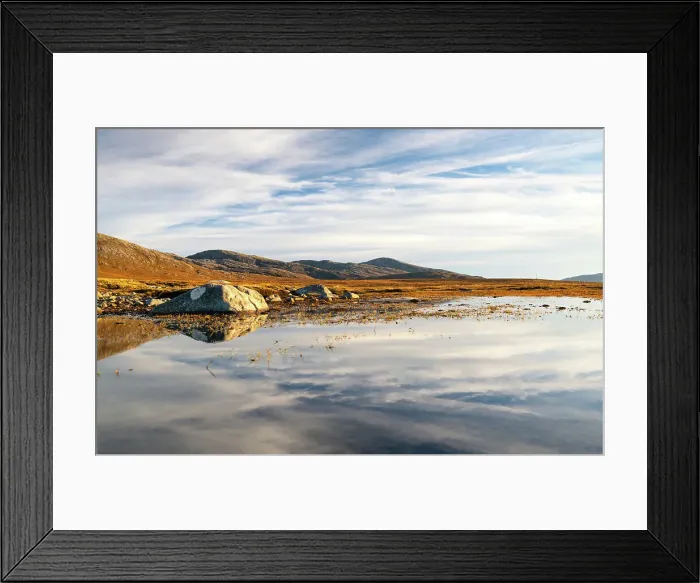 Framed Print : Reflections, Isle of Lewis, Outer Hebrides, Scotland, United Kingdom, Europe Framed Print : Reflections, Isle of Lewis, Outer Hebrides, Scotland, United Kingdom, Europe