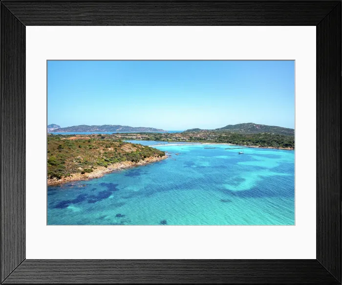 Framed Print : Drone aerial view of Salina Bamba beach with white sand and turquoise water, Sardinia, Italy, Mediterranean, Europe Framed Print : Drone aerial view of Salina Bamba beach with white sand and turquoise water, Sardinia, Italy, Mediterranean, Europe