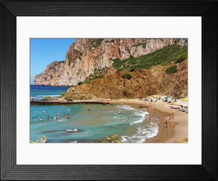 Framed Print : Masua beach on the coast of Sardinia, Italy, Mediterranean, Europe Framed Print : Masua beach on the coast of Sardinia, Italy, Mediterranean, Europe
