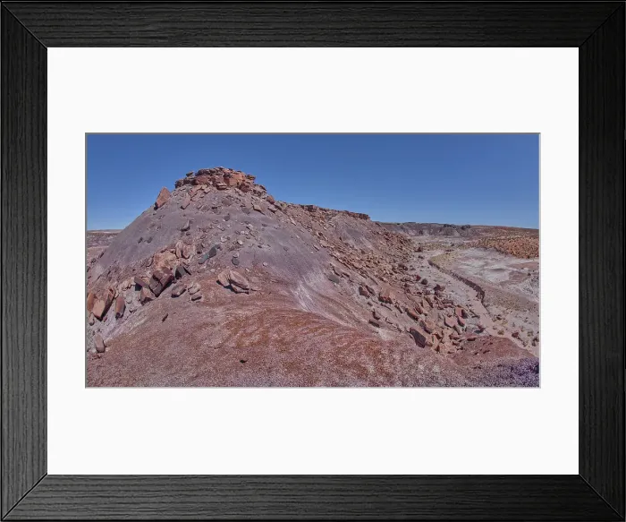 Framed Print : Crystal Mesa above Crystal Creek west of Hamilili Point in Petrified Forest National Park, Arizona, United States of America, North America Framed Print : Crystal Mesa above Crystal Creek west of Hamilili Point in Petrified Forest National Park, Arizona, United States of America, North America