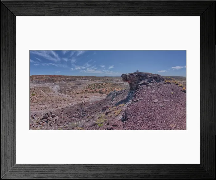 Framed Print : View from the summit of Crystal Mesa west of Hamilili Point in Petrified Forest National Park, Arizona, United States of America, North America Framed Print : View from the summit of Crystal Mesa west of Hamilili Point in Petrified Forest National Park, Arizona, United States of America, North America