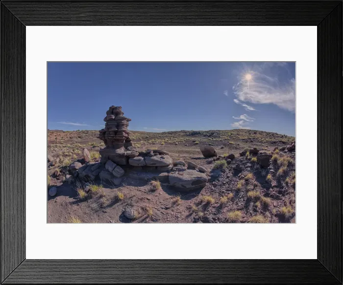 Framed Print : A rock spire sculpted by the wind on Crystal Mesa west of Hamilili Point in Petrified Forest National Park, Arizona, United States of America, North America Framed Print : A rock spire sculpted by the wind on Crystal Mesa west of Hamilili Point in Petrified Forest National Park, Arizona, United States of America, North America